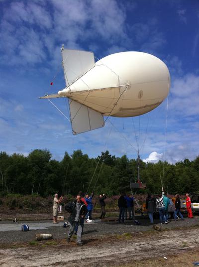 The balloon at launch.